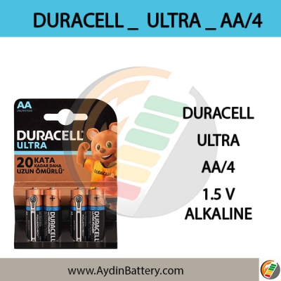 باتری قلمی آلکالاین دوراسل DURACELL -AA4 ULTRA