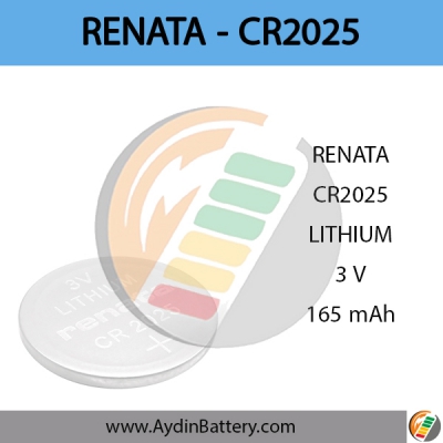 باتری لیتیومی سکه ای رناتا RENATA – CR2025