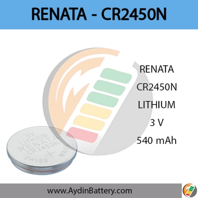باتری لیتیومی سکه ای رناتا RENATA – CR2450N
