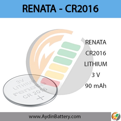 باتری لیتیومی سکه ای رناتا RENATA – CR2016