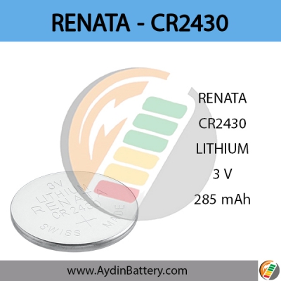 باتری لیتیومی سکه ای رناتا RENATA – CR2430