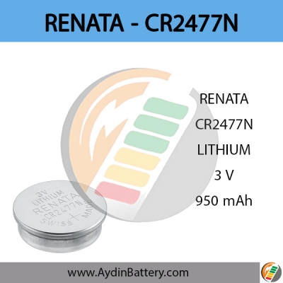 باتری لیتیومی سکه ای رناتا RENATA – CR2477N