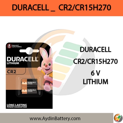 باتری لیتیومی DURACELL-CR2