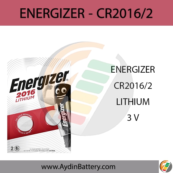 باتری سکه ای لیتیومی انرجایزر ENERGIZER-CR2016 B2