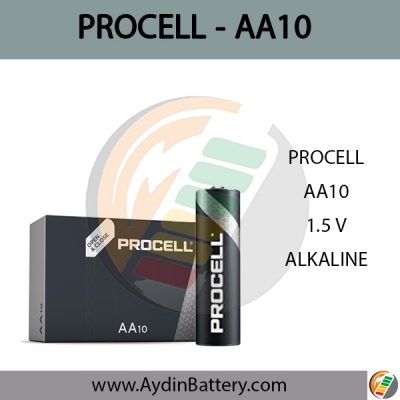 باتری قلمی آلکالاین پروسلPROCELL AA10