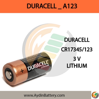 باتری لیتیومی دوراسل DURACELL-CR123